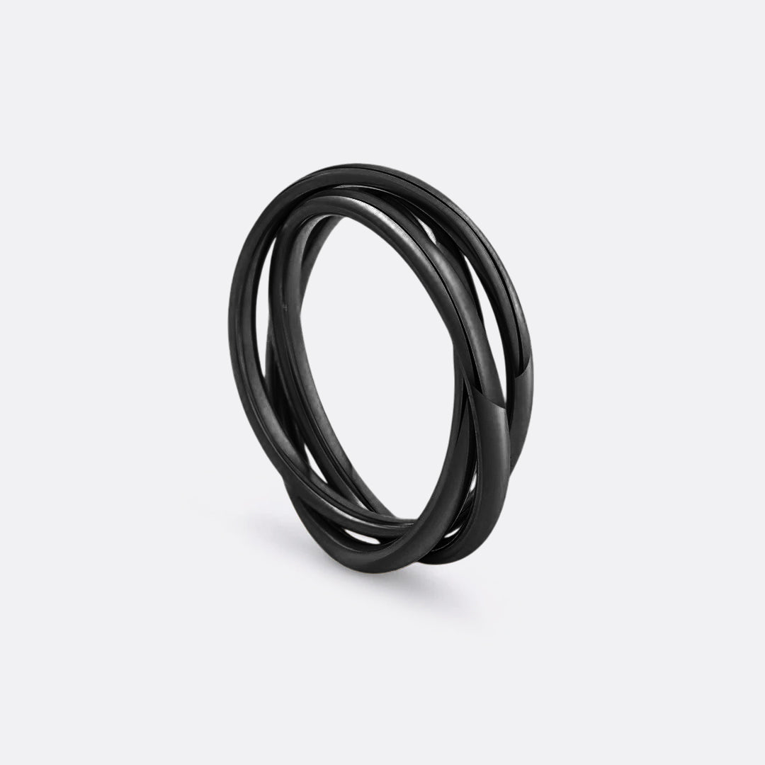 Zierlicher ineinandergreifender Fidget-Ring