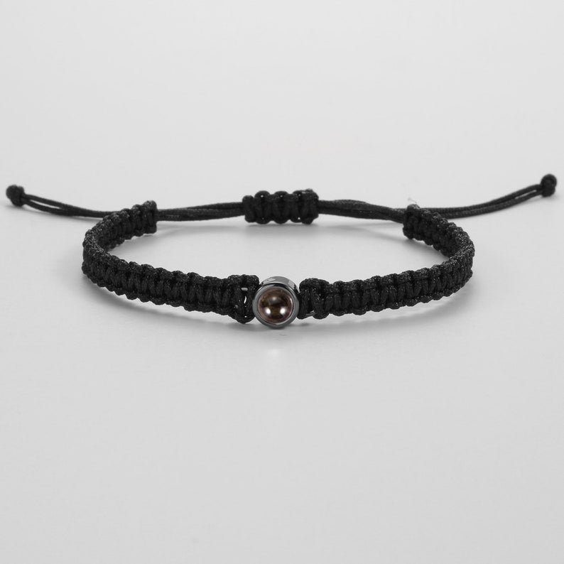 Bracciale intrecciato personalizzato con foto