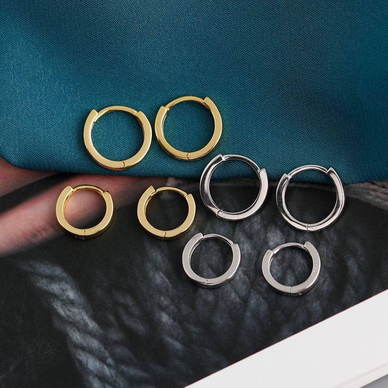 Block Huggie Earrings