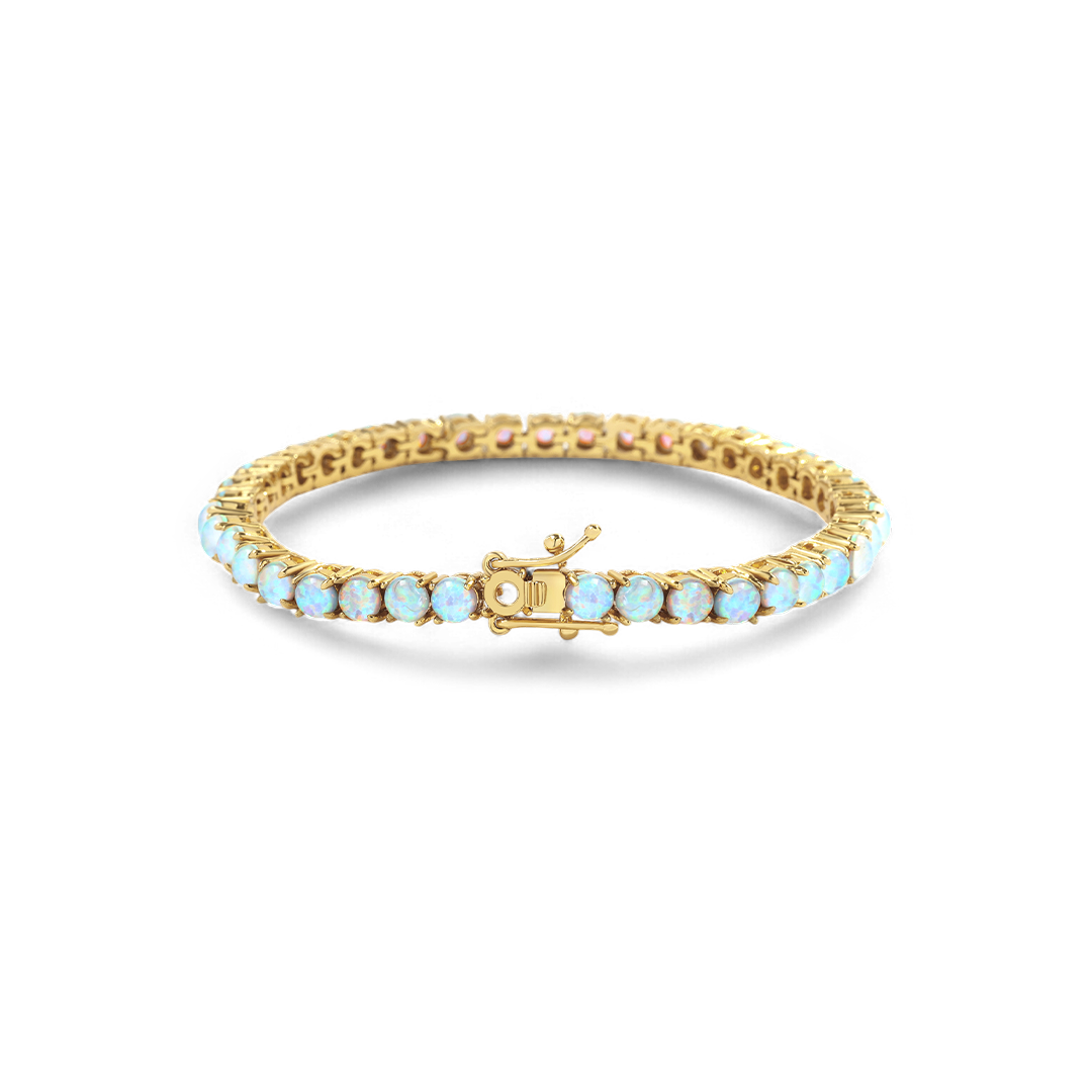 Bracciale Tennis con Opale Blu