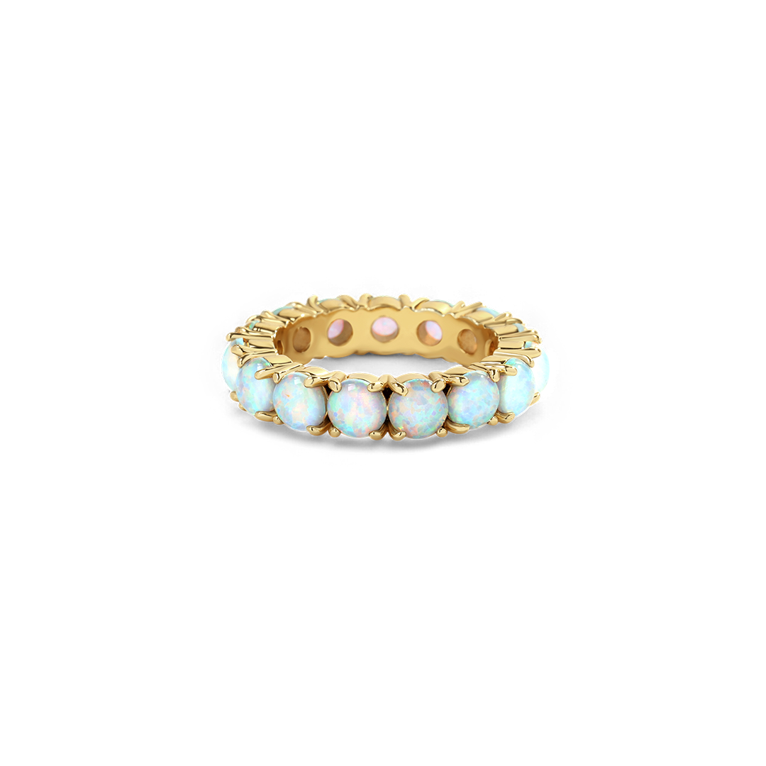 Blauer Opal Ewigkeitsring