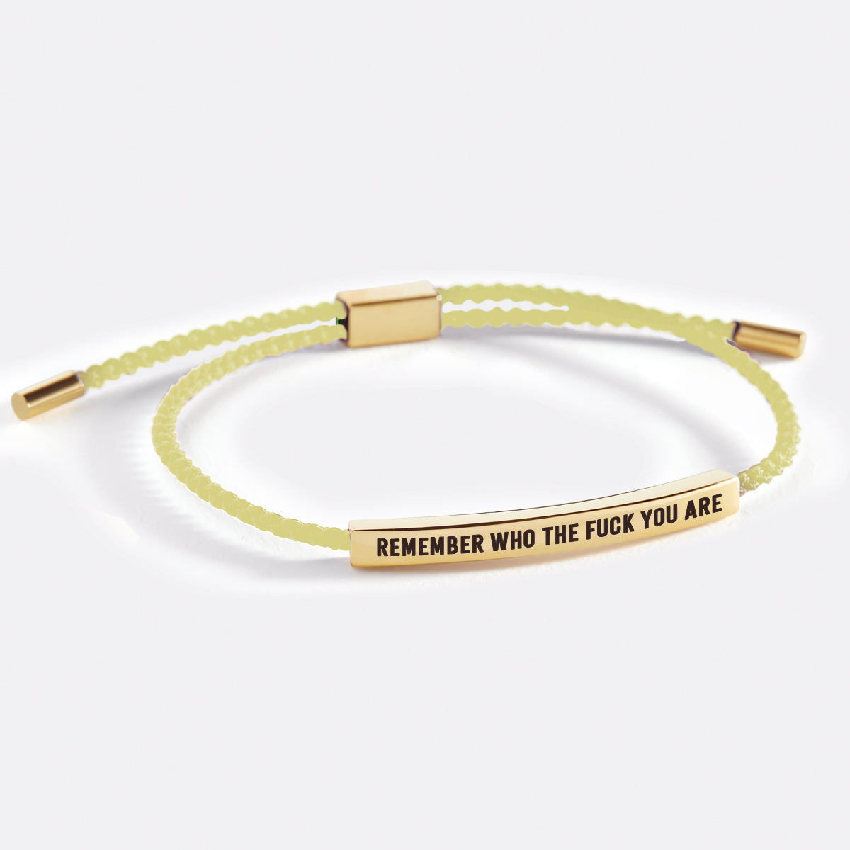 Bracciale ispira "Bold Remember Who the F♥ck You Are"