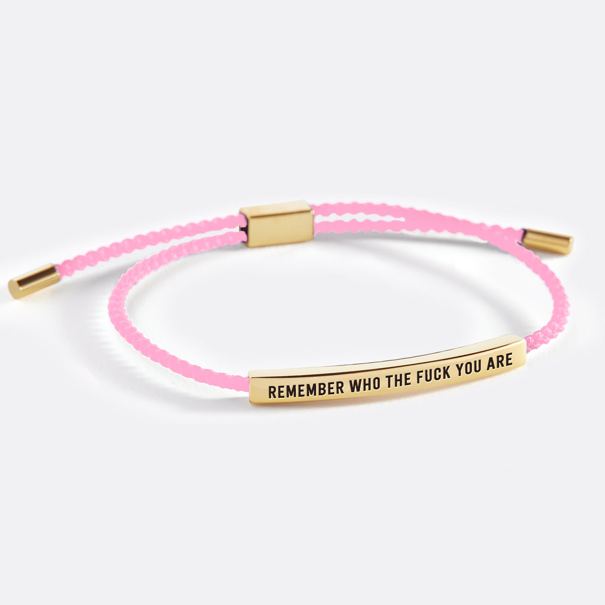 Bracciale ispira "Bold Remember Who the F♥ck You Are"
