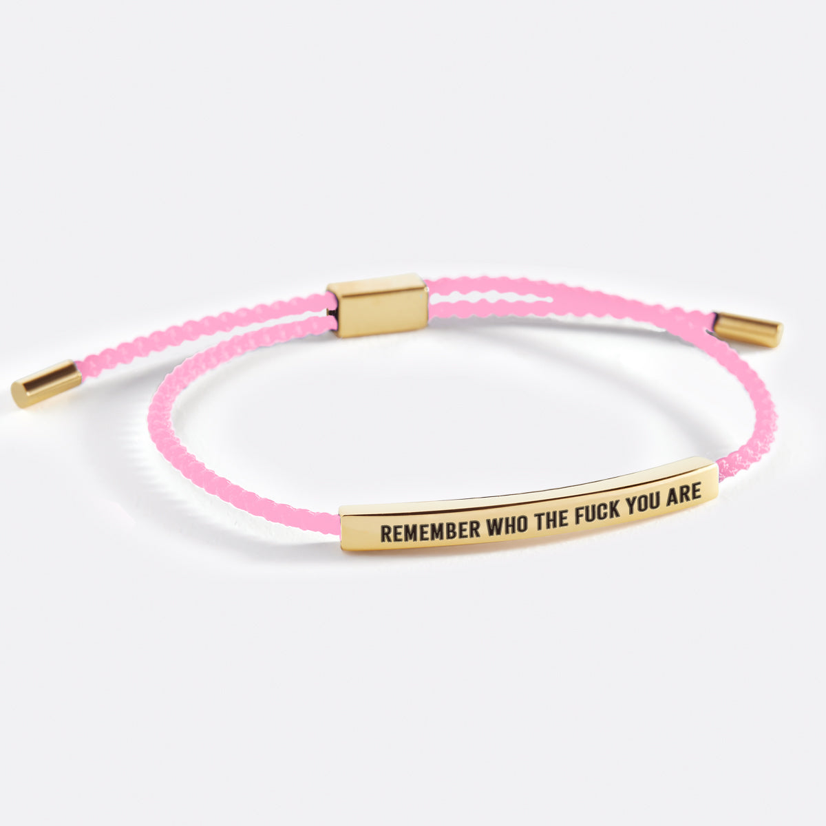 Bracciale ispira "Bold Remember Who the F♥ck You Are"