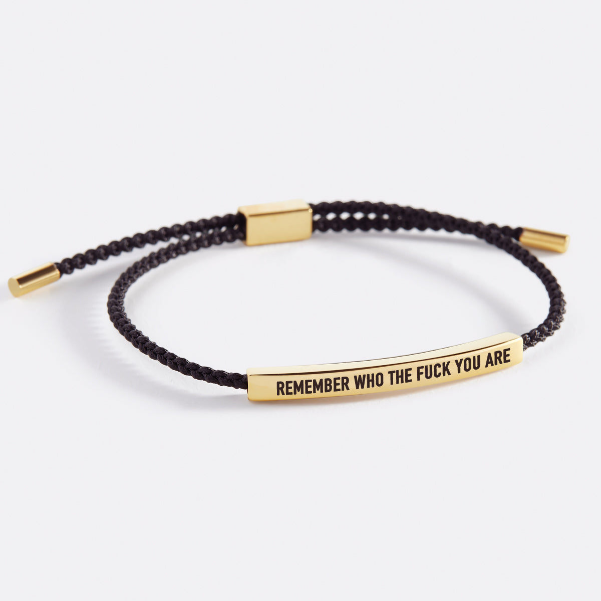 Bracciale ispira "Bold Remember Who the F♥ck You Are"