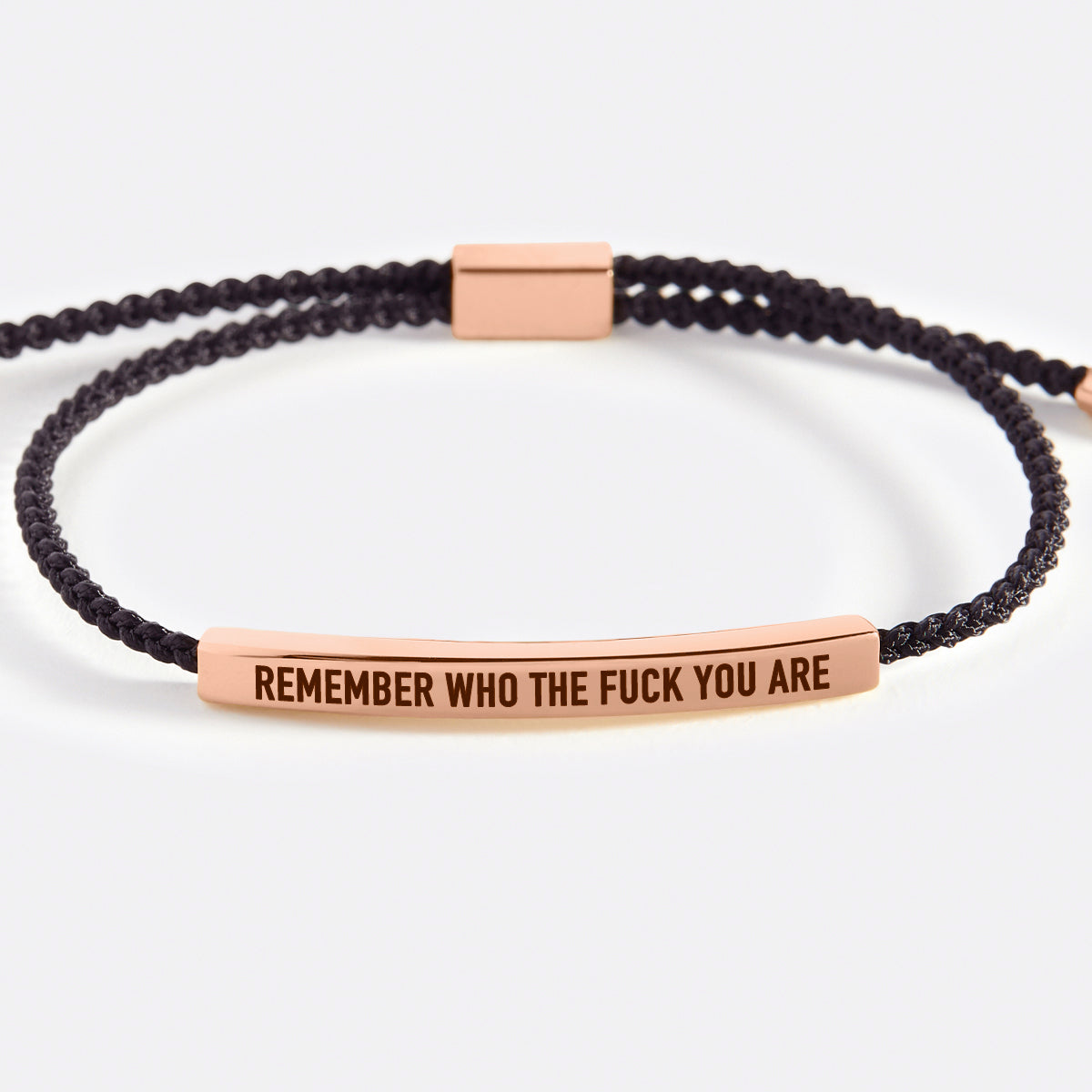 Bracciale ispira "Bold Remember Who the F♥ck You Are"