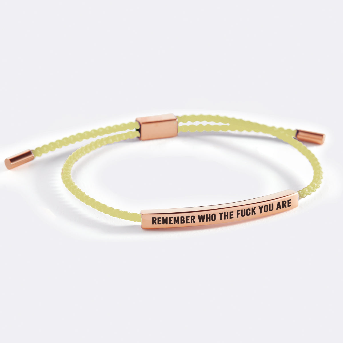 Bracciale ispira "Bold Remember Who the F♥ck You Are"