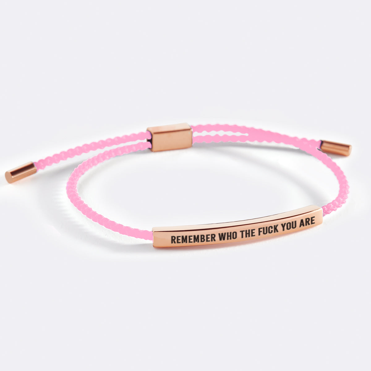 Bracciale ispira "Bold Remember Who the F♥ck You Are"