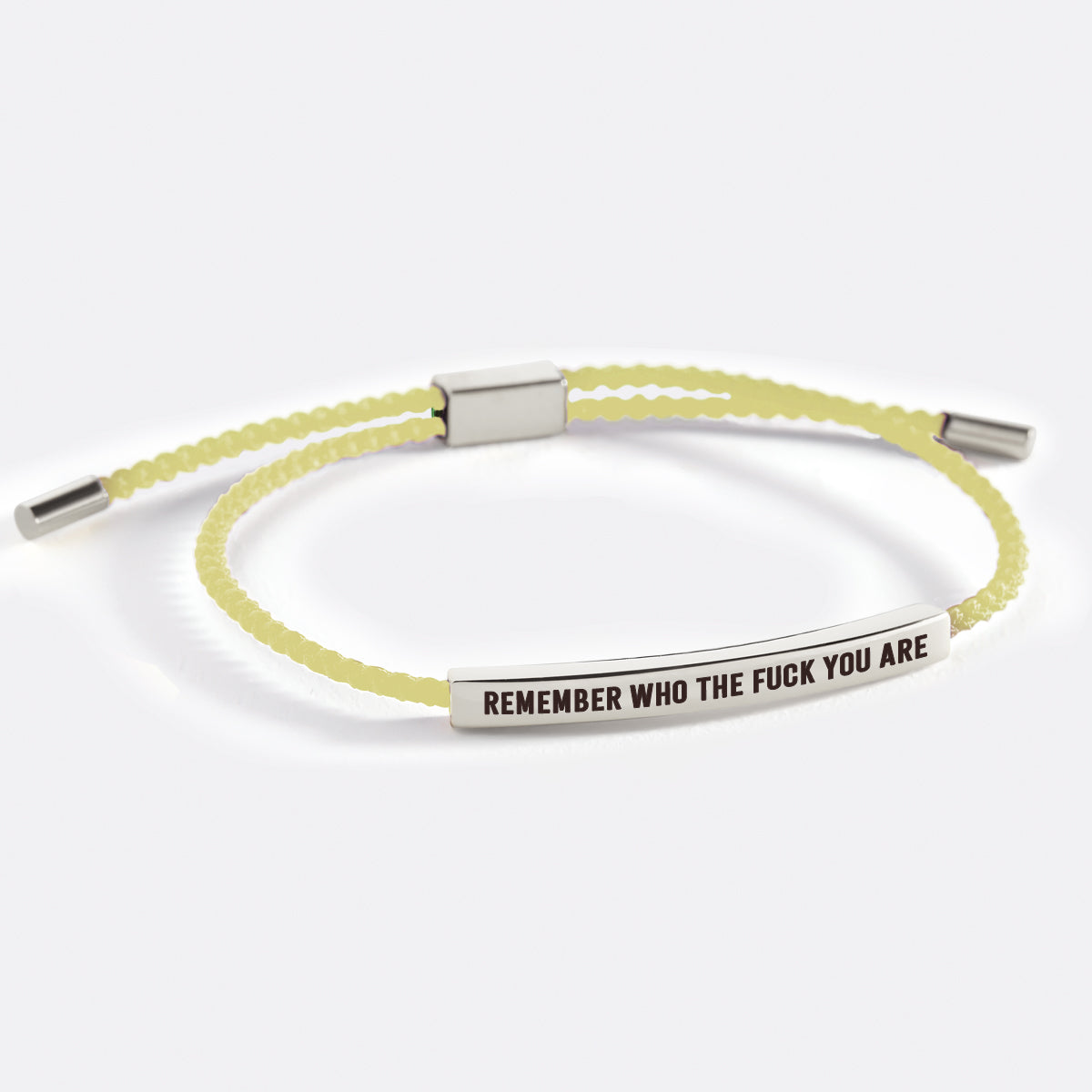 Bracciale ispira "Bold Remember Who the F♥ck You Are"