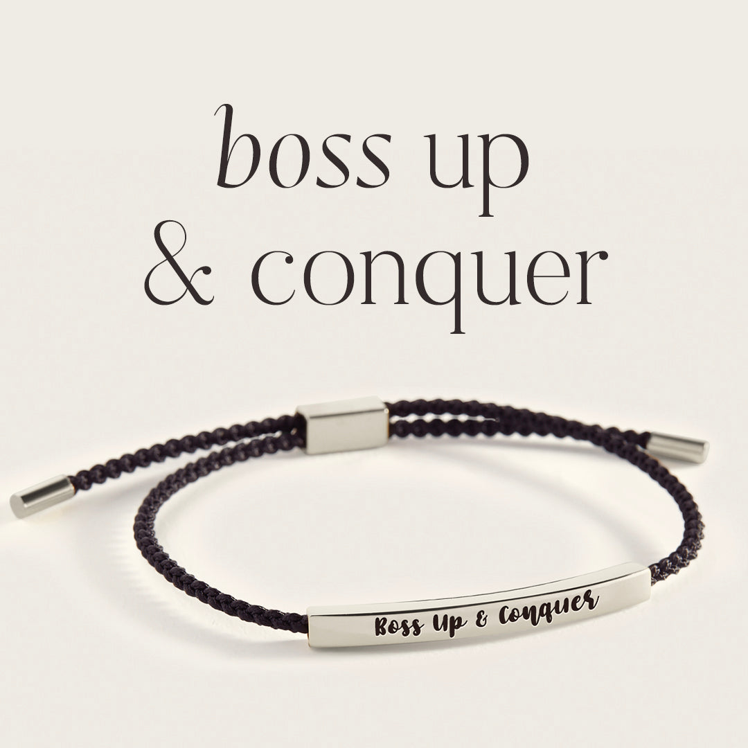 Boss Up & Conquer Inspire Bracelet in 925 Sterling Silver — Vanny Jewels