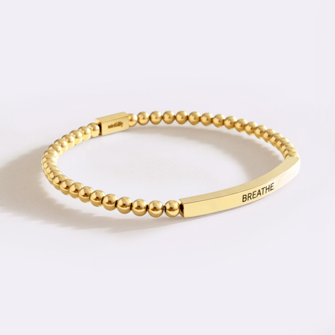 Breathe Beaded Inspire Armband