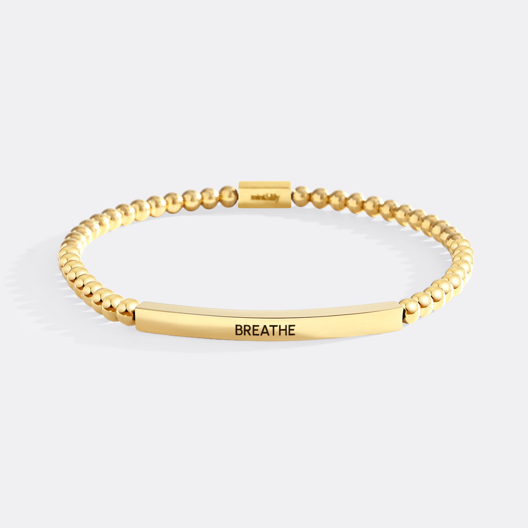 Breathe Beaded Inspire Armband