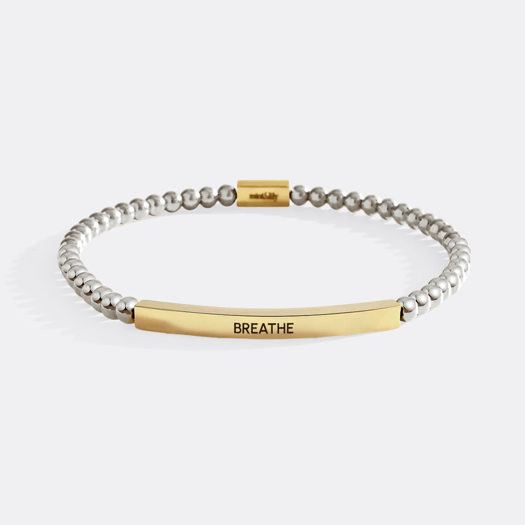 Breathe Beaded Inspire Armband