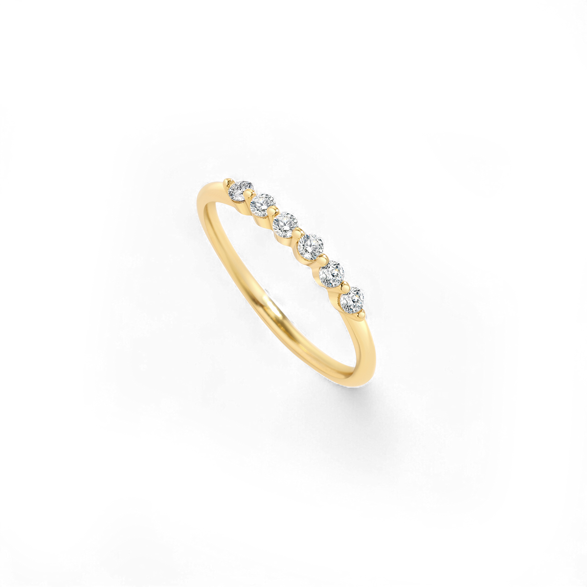 Brilliant Floating Diamond Ring in 925 Sterling Silver — Vanny Jewels