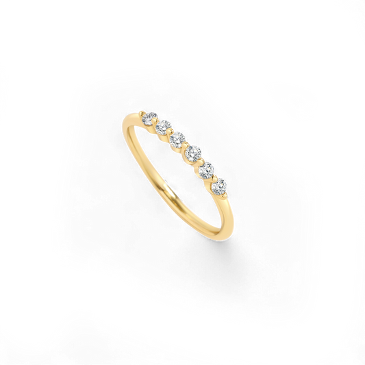 Brilliant Floating Diamond Ring in 925 Sterling Silver — Vanny Jewels