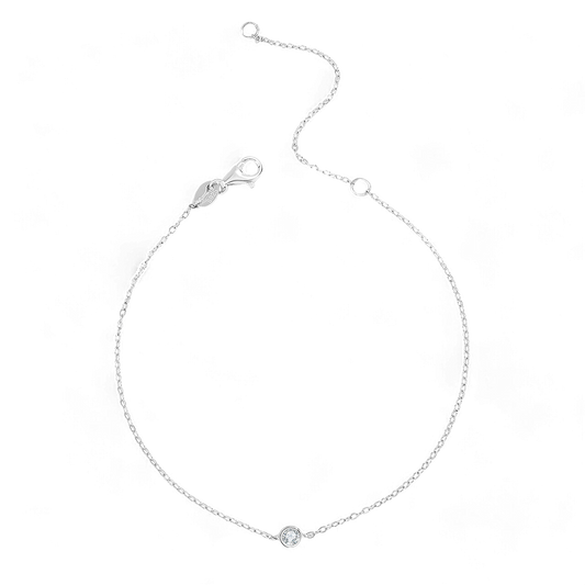 Bubble Solitaire Bracelet in 925 Sterling Silver — Vanny Jewels