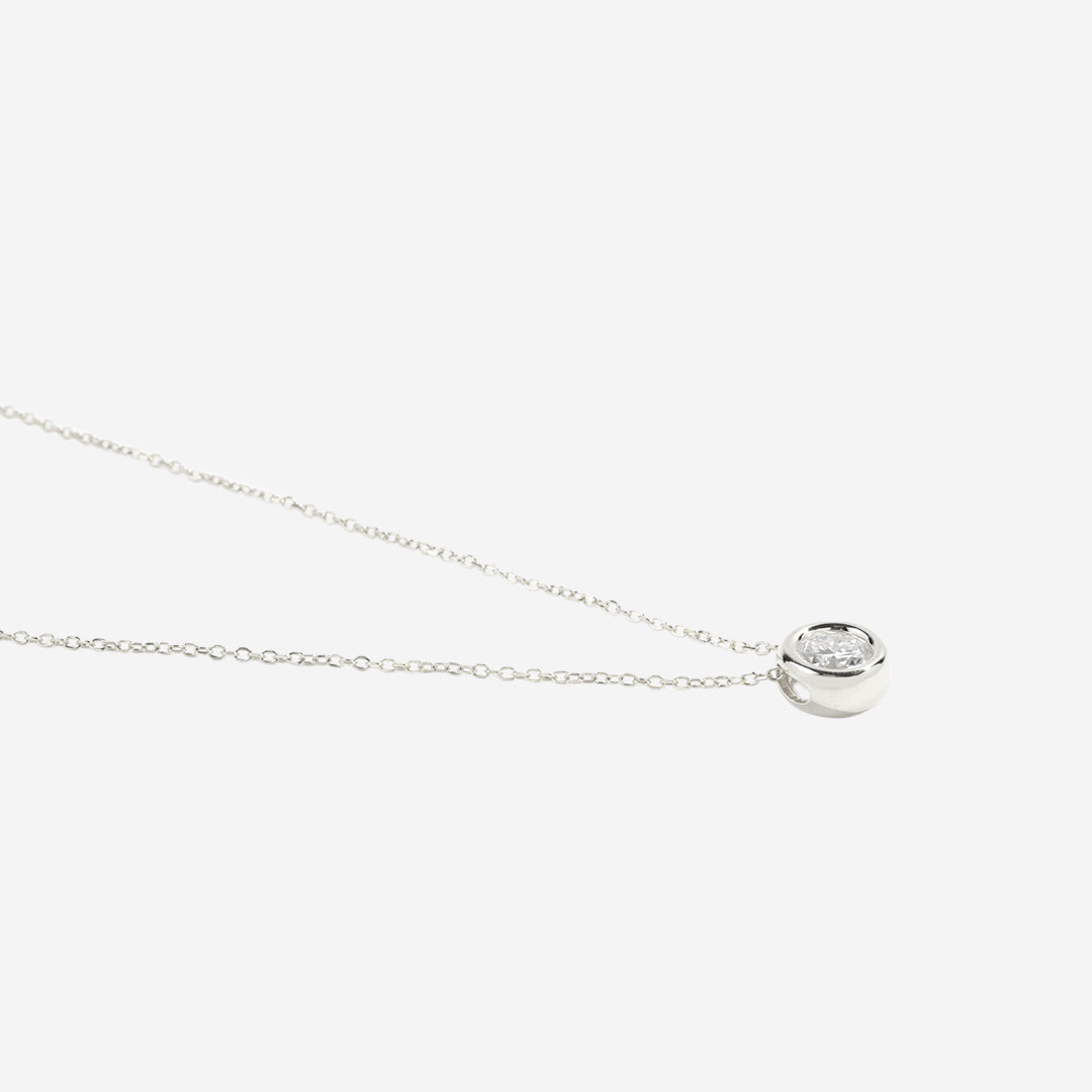 Bubble Solitaire Necklace in 925 sterling silver