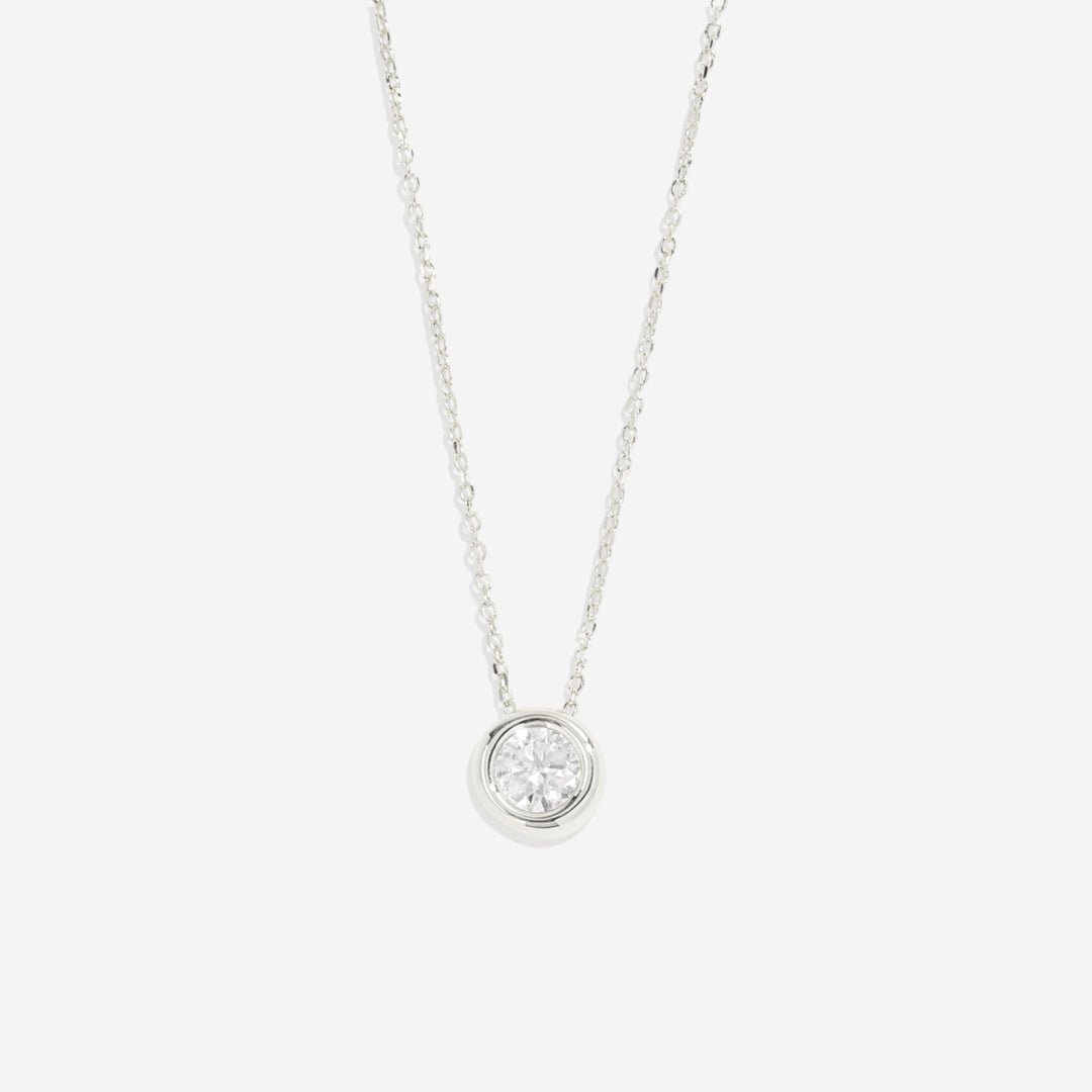 Bubble Solitaire Necklace in 925 sterling silver