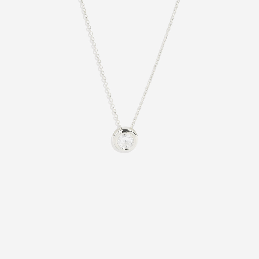 Bubble Solitaire Necklace in 925 sterling silver
