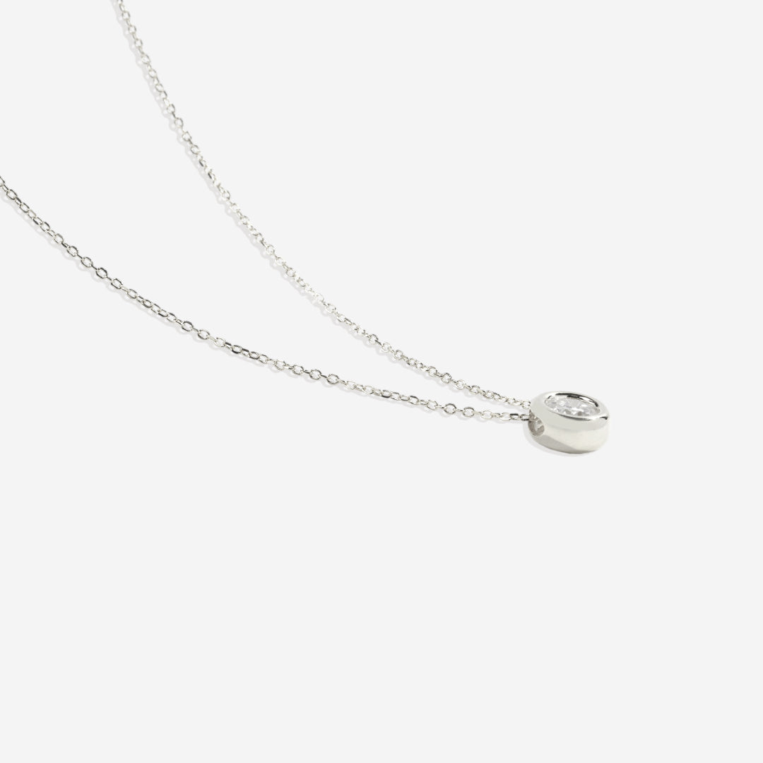 Bubble Solitaire Necklace in 925 sterling silver