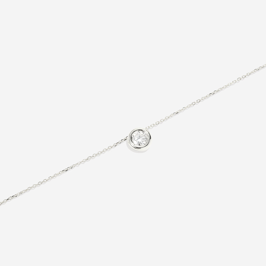 Bubble Solitaire Necklace in 925 sterling silver