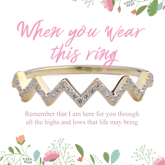 Highs And Lows Zigzag Ring — Vanny Jewels