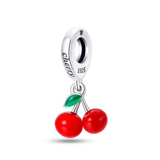 Cherry 2 Charm in 925 Sterling Silver — Vanny Jewels