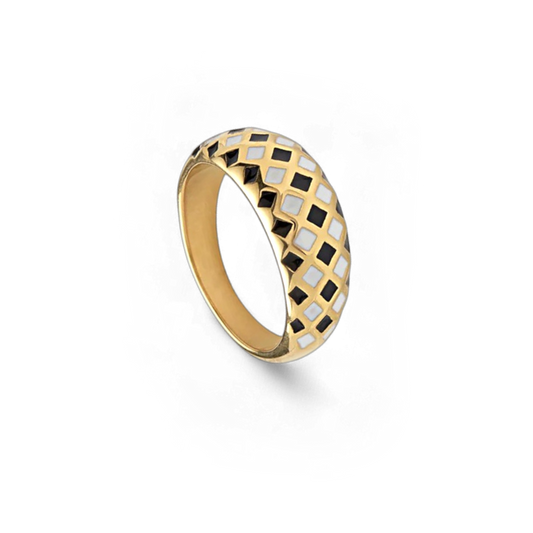 Checkerboard Ring — Vanny Jewels
