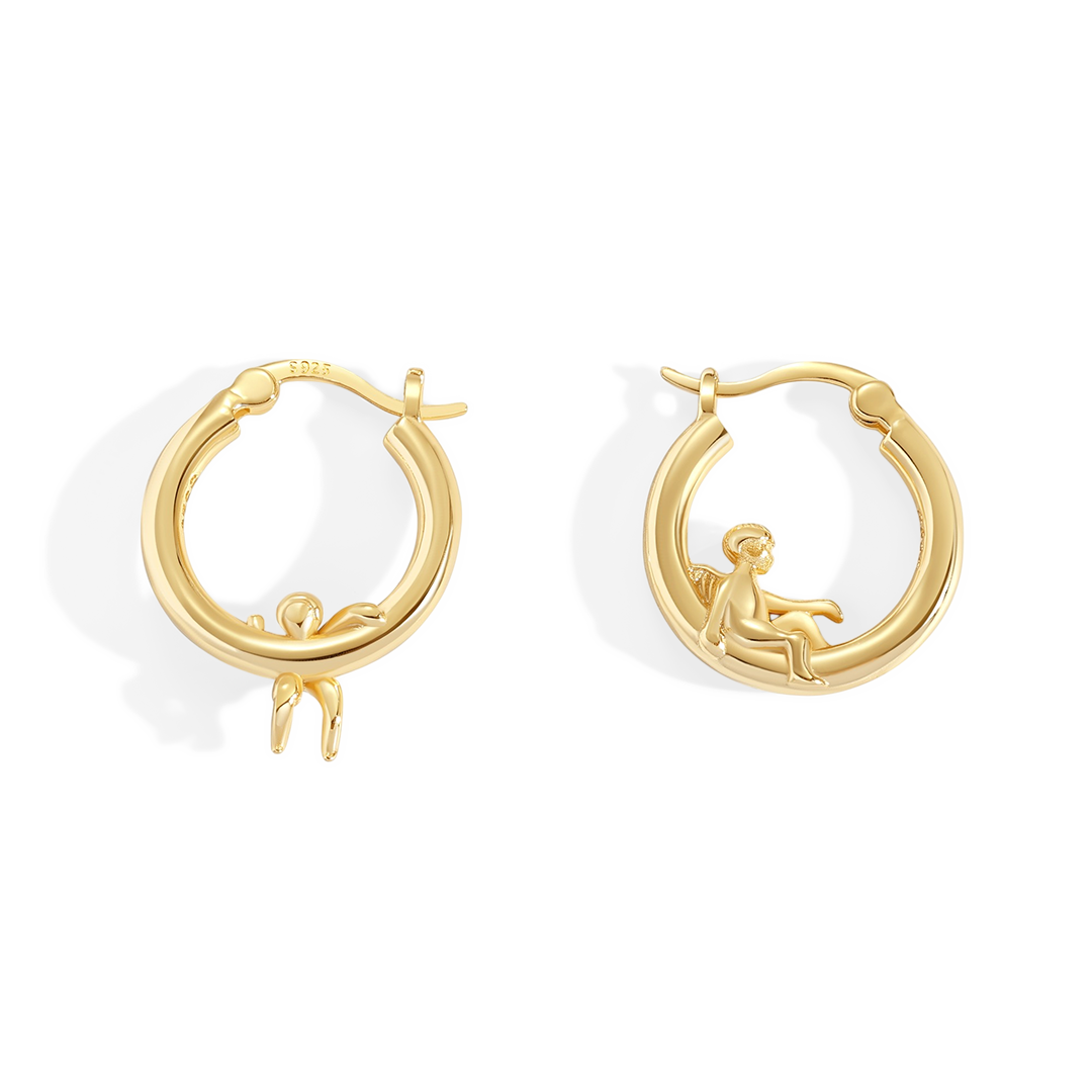 Cherub Gold Hoops