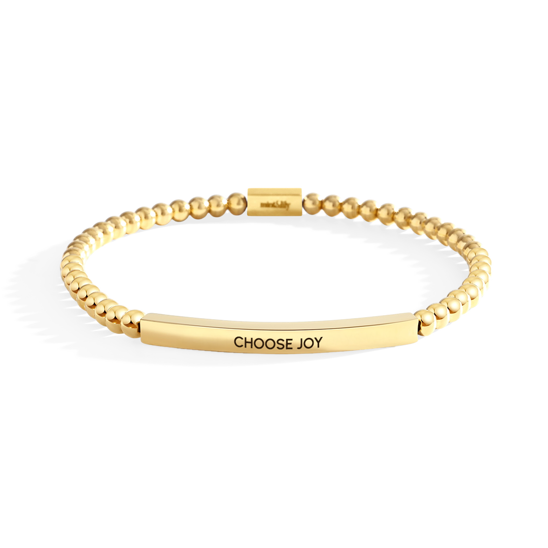 Choose Joy Beaded Inspire Bracelet — Vanny Jewels
