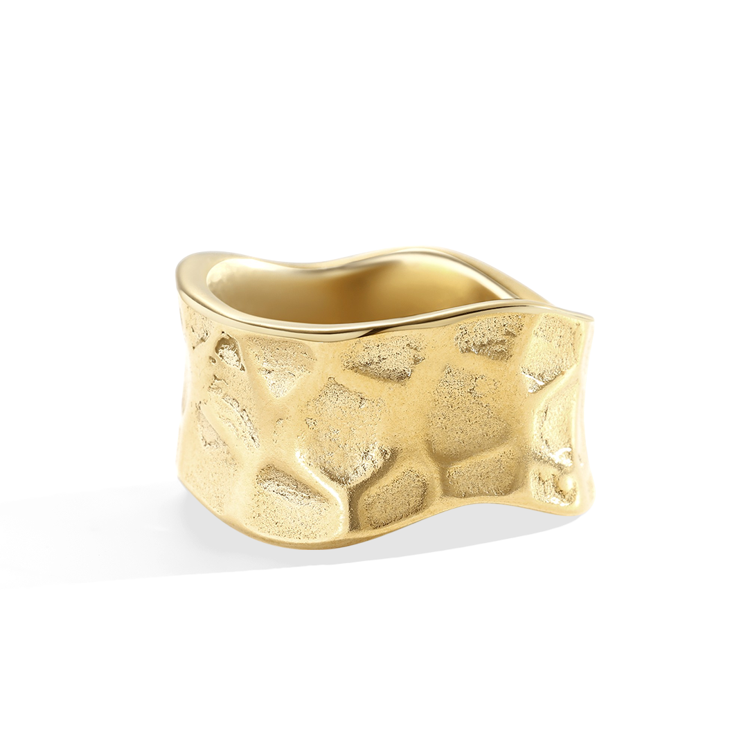 Chunky Textured Ring — Vanny Jewels