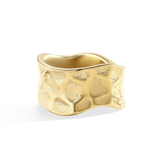 Chunky Textured Ring — Vanny Jewels