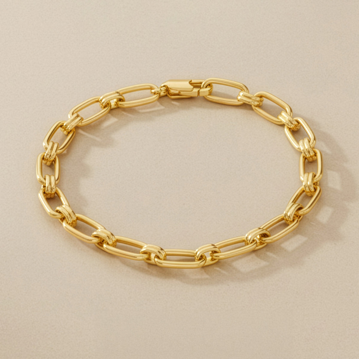Klobiges Paperclip-Kettenarmband