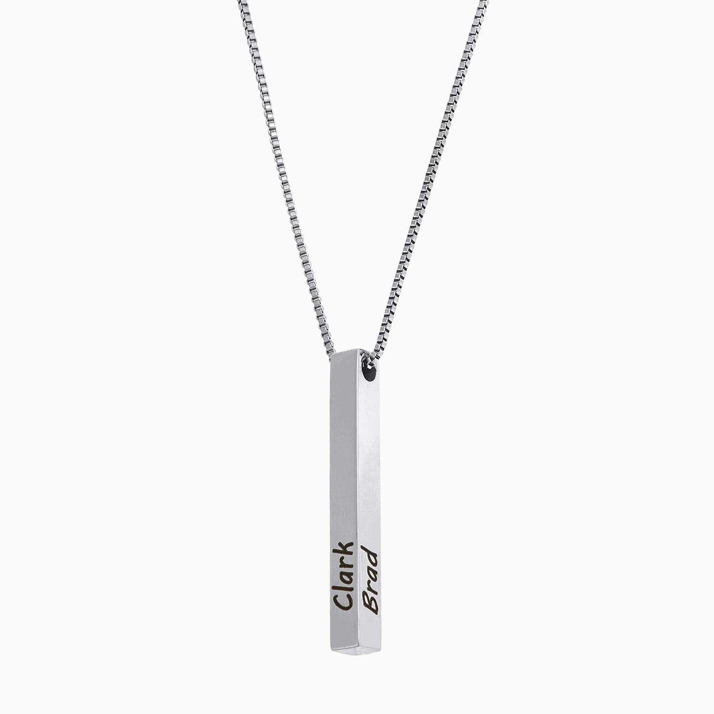 Muse Pillar Bar Necklace in 925 sterling silver