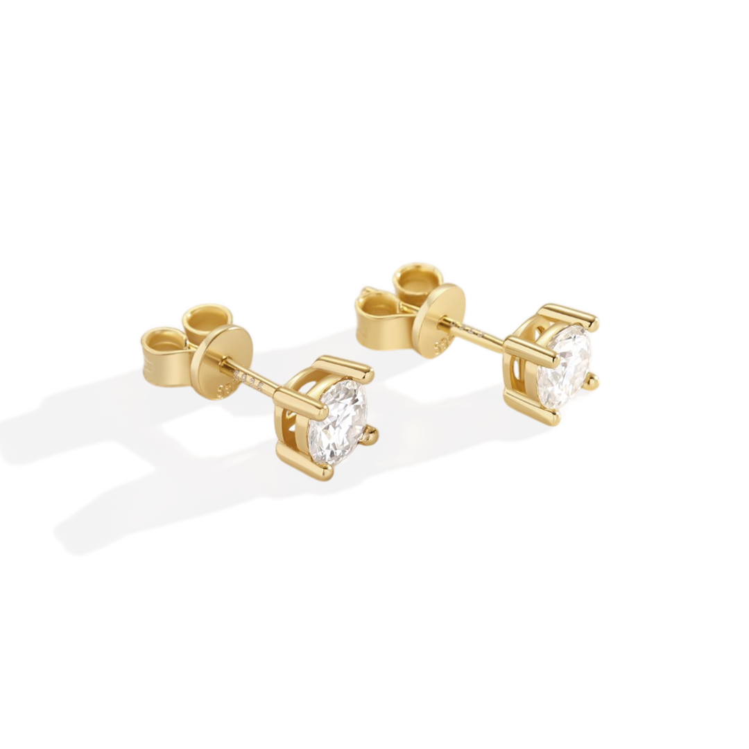 Klassische Diamantohrstecker