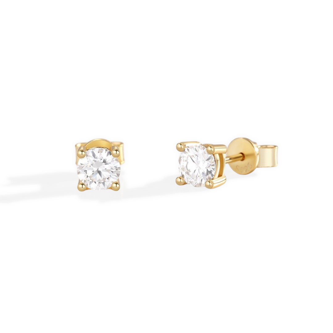 Classic Diamond Stud Earrings — Vanny Jewels