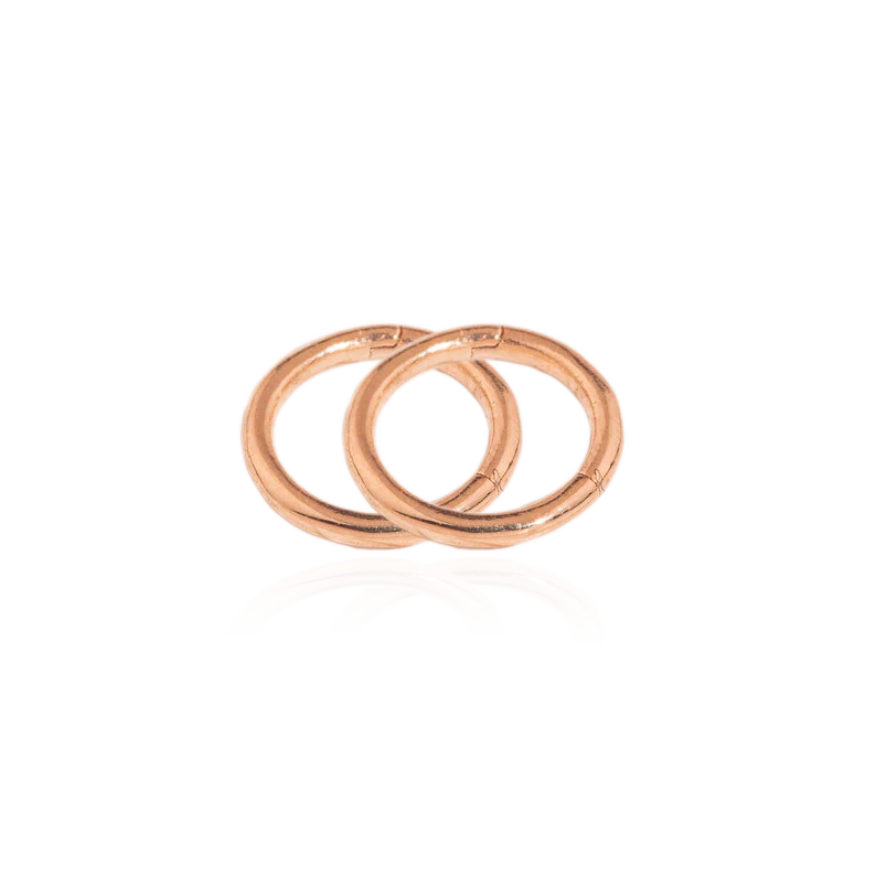 Classic Cartilage Hoop Earrings | 16g in rose gold tone