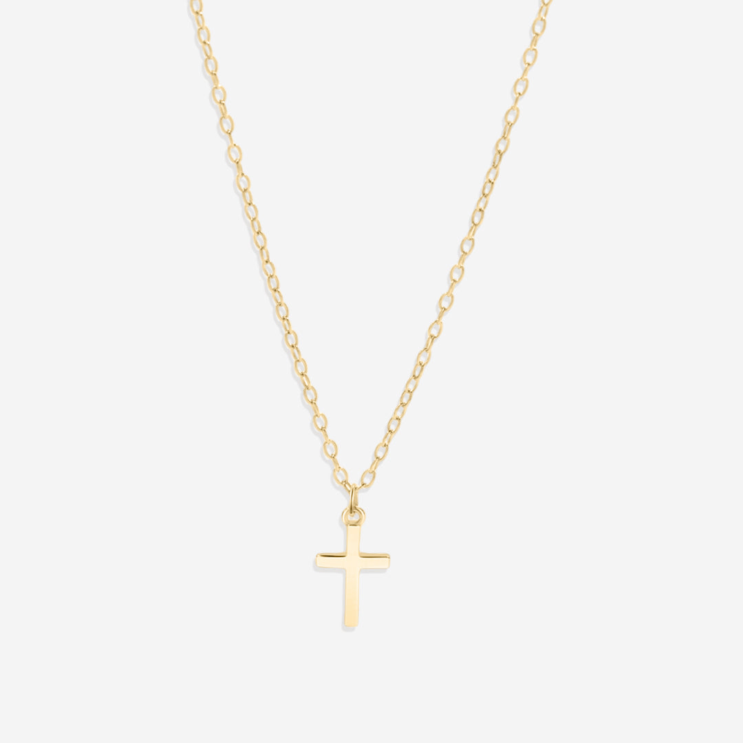 Classic Cross Necklace in gold tone