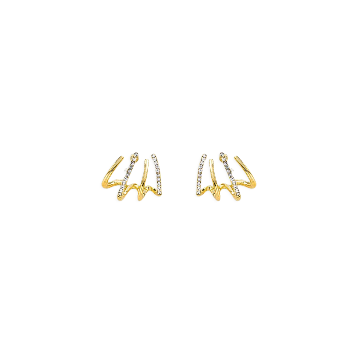 Claw Stud Wrap Earrings in 925 Sterling Silver — Vanny Jewels