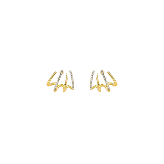 Claw Stud Wrap Earrings in 925 Sterling Silver — Vanny Jewels