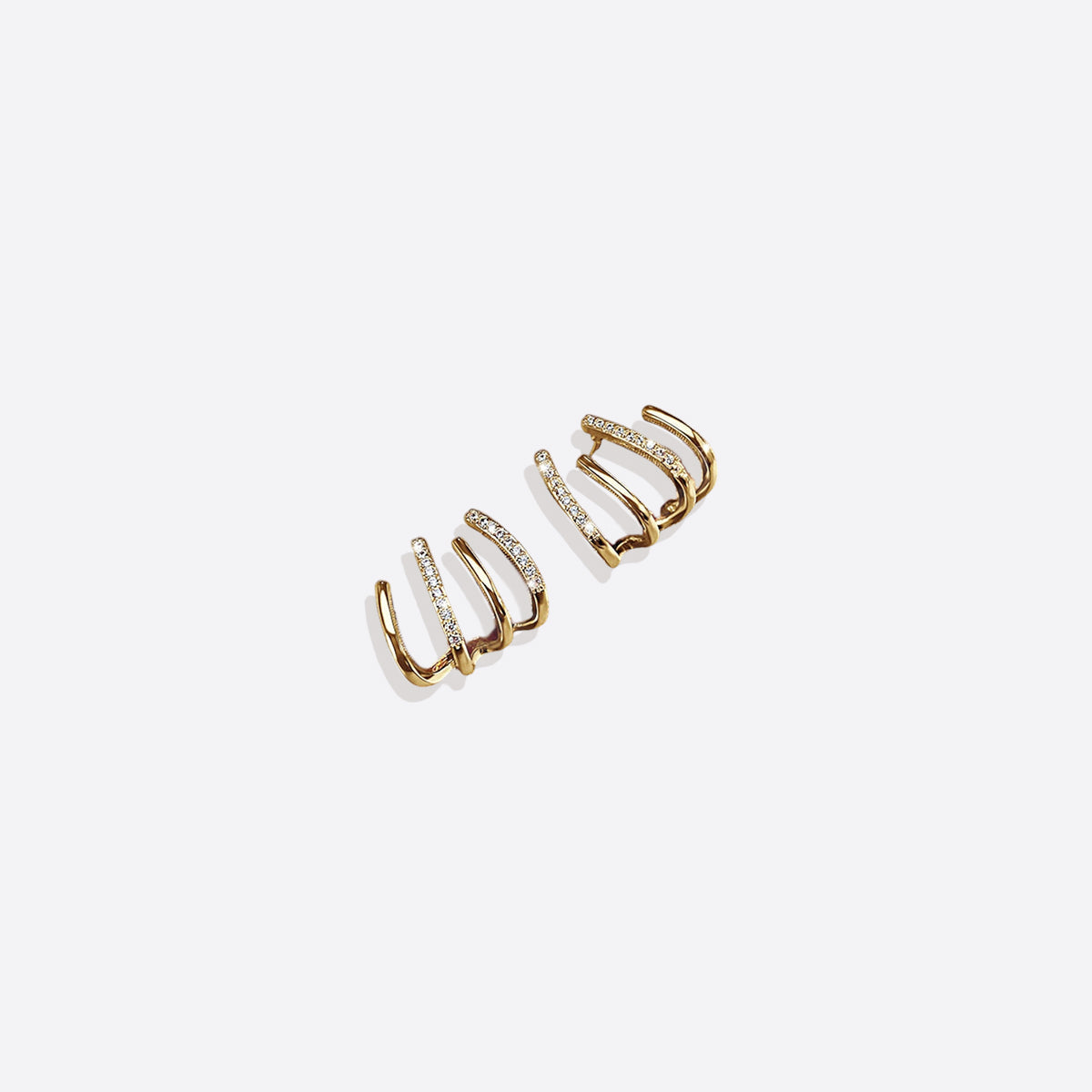 Claw Stud Wrap Earrings