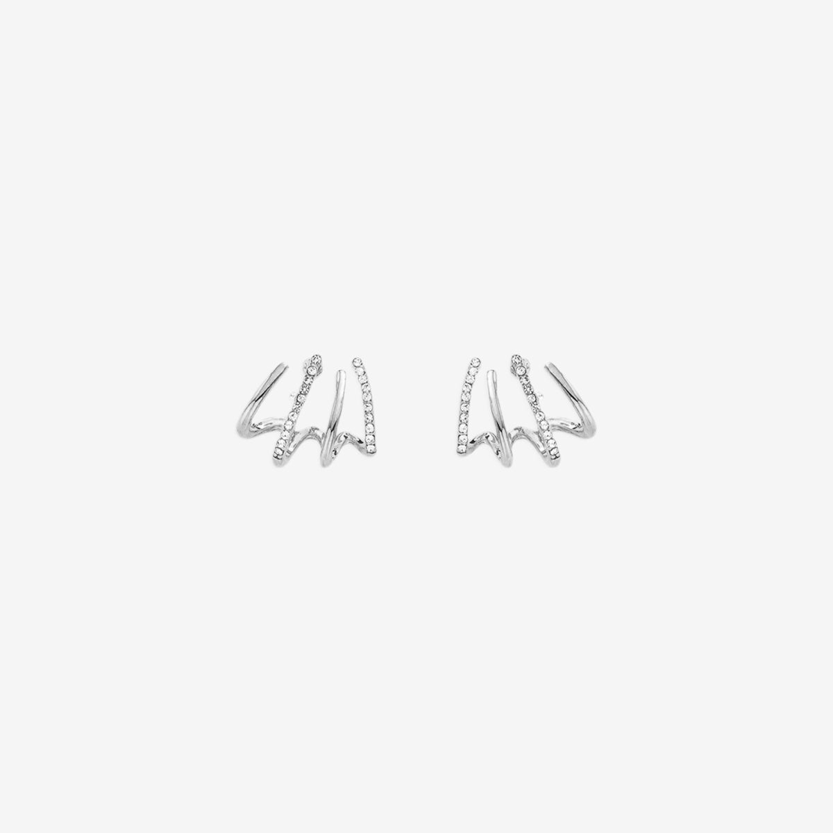 Claw Stud Wrap Earrings in 925 sterling silver