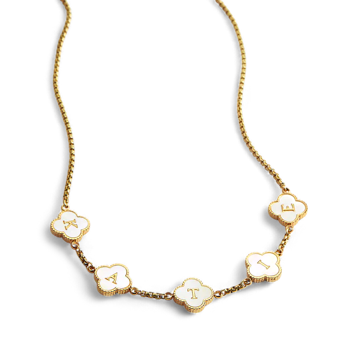 Clover Custom Name Necklace — Vanny Jewels
