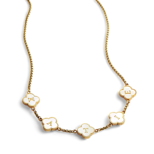 Clover Custom Name Necklace — Vanny Jewels