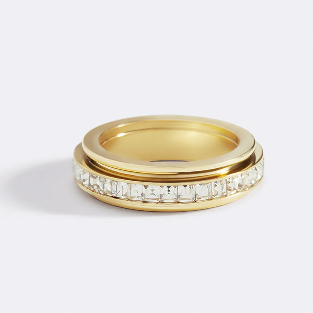 Kristall-Statement-Fidget-Ring