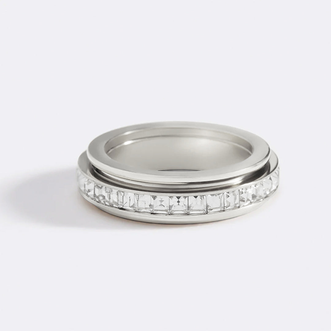 Kristall-Statement-Fidget-Ring