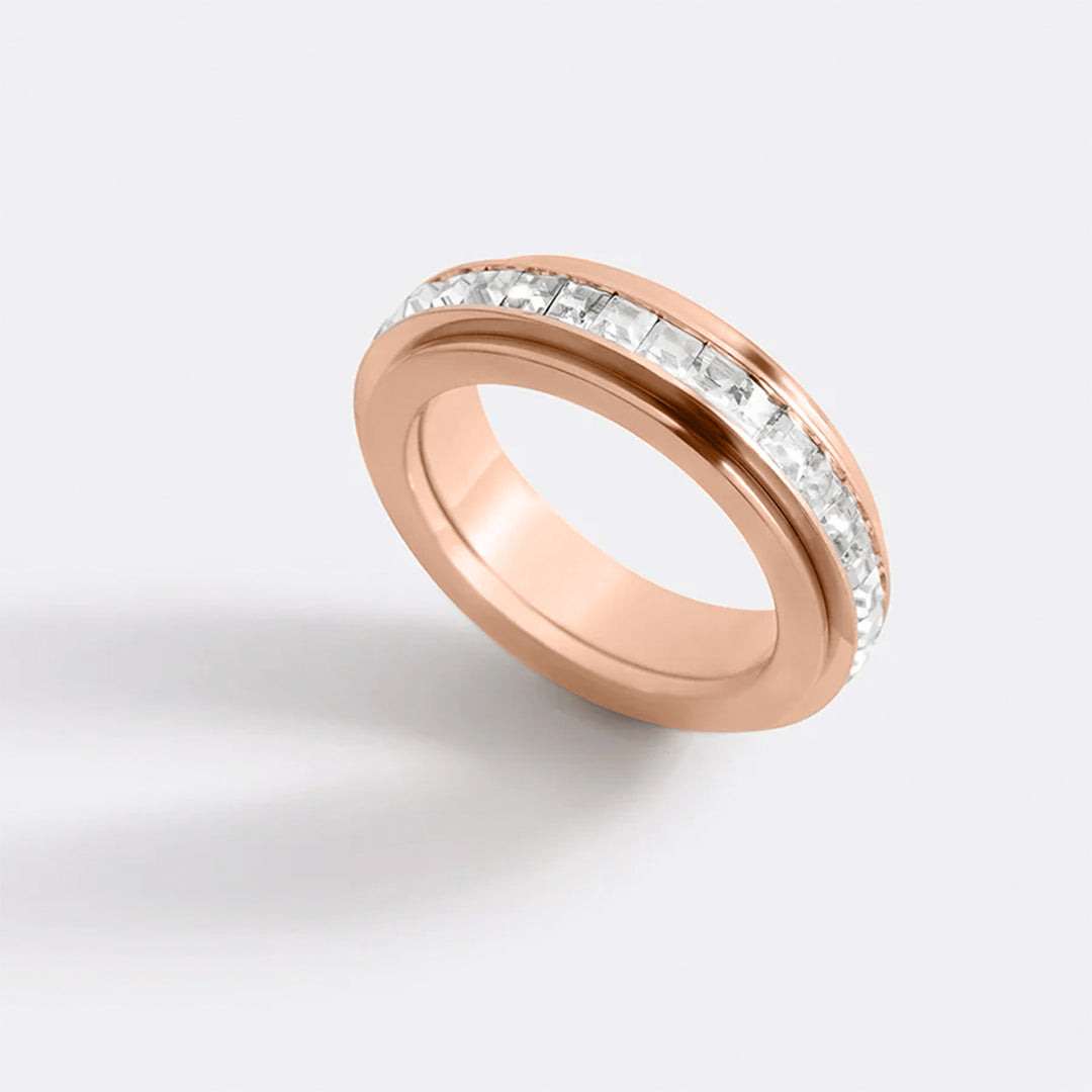 Kristall-Statement-Fidget-Ring