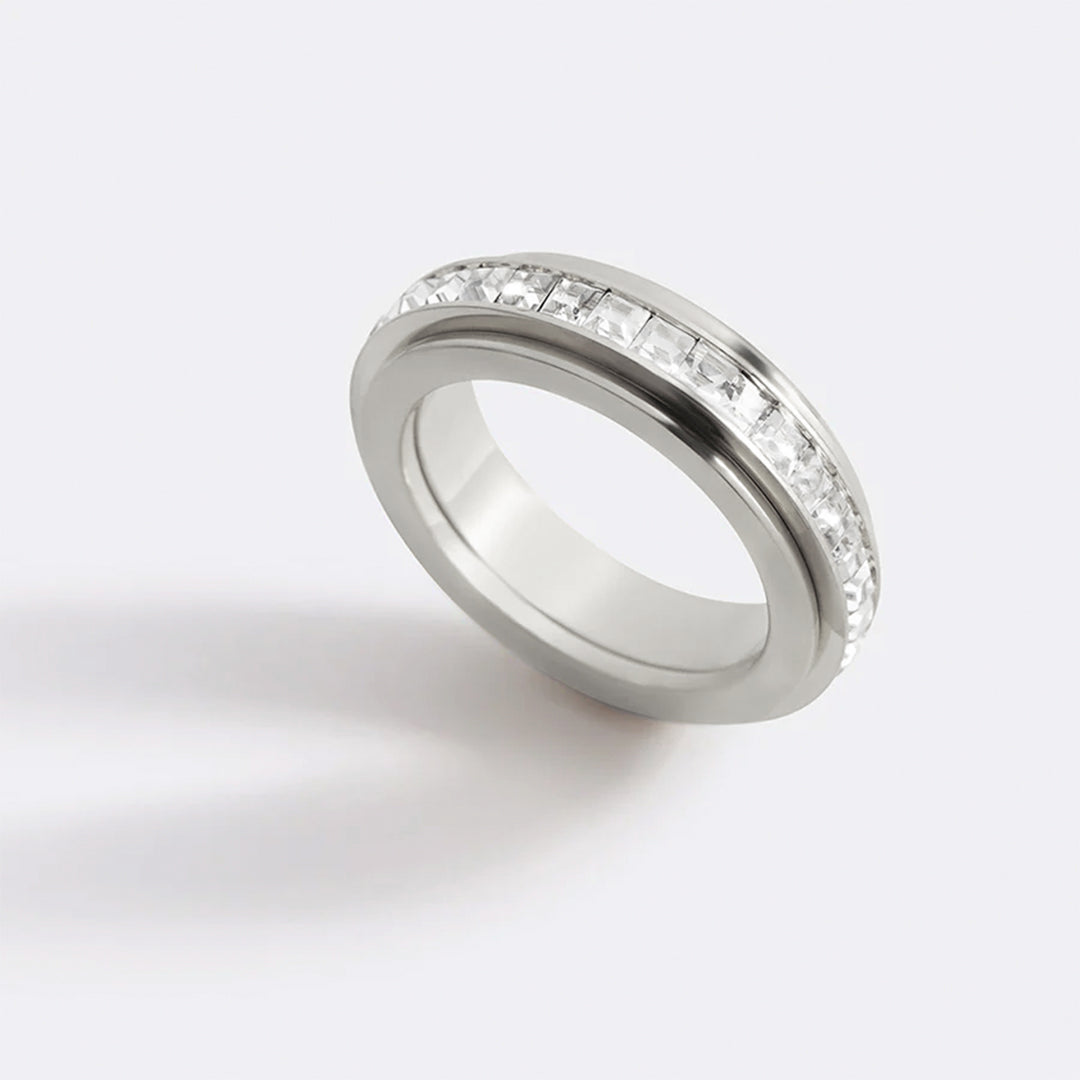 Kristall-Statement-Fidget-Ring