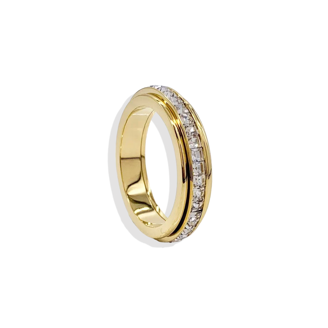 Kristall-Statement-Fidget-Ring