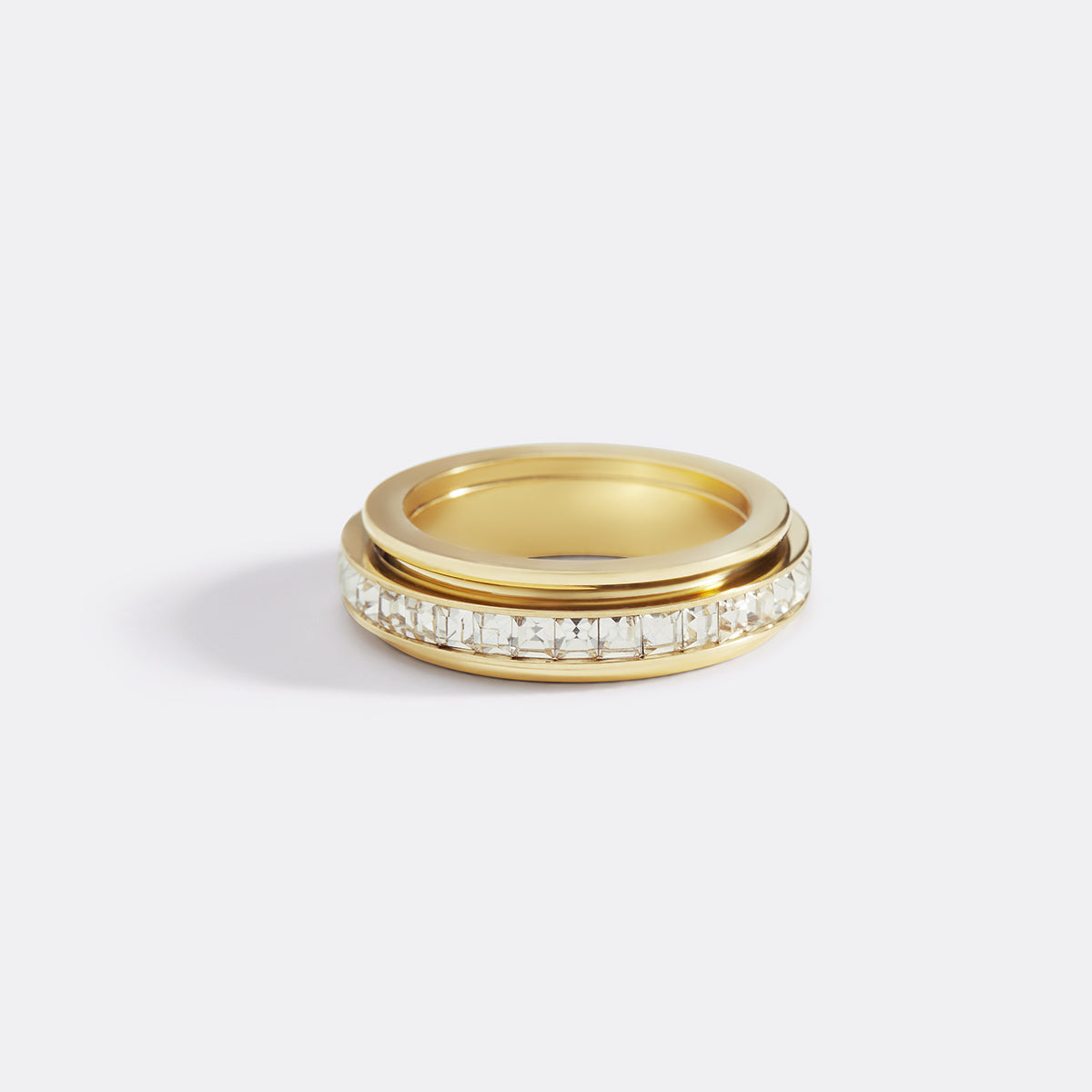 Kristall-Statement-Fidget-Ring